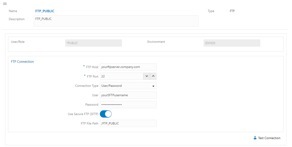 Connection Information