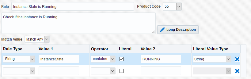 The Instance State is Running Rule