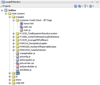 Customer Credit Check - JET Page Project in JDeveloper
