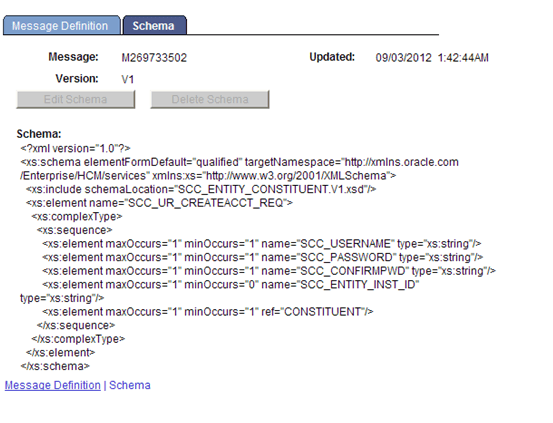Schema page Schema page