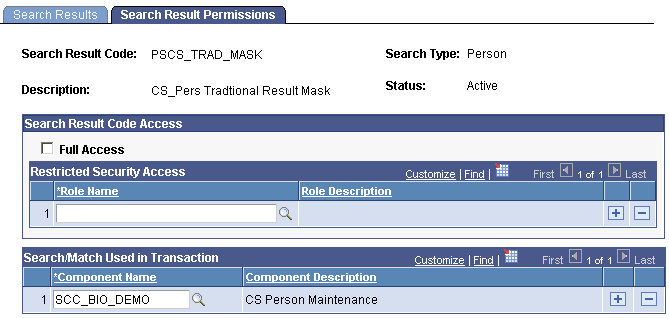 Search Result Permissions Search Result Permissions