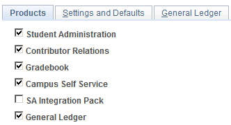 Products page