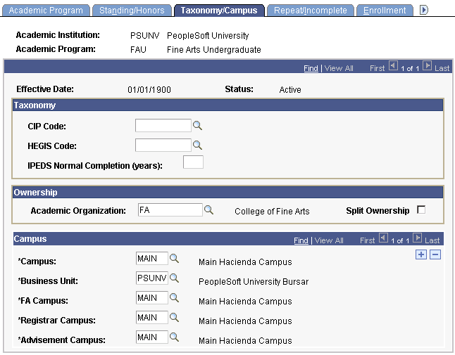 Taxonomy/Campus page Taxonomy/Campus page
