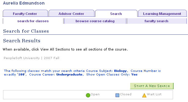 Import Component Grades - class search results page (1 of 2) Import Component Grades - class search results page (1 of 2)