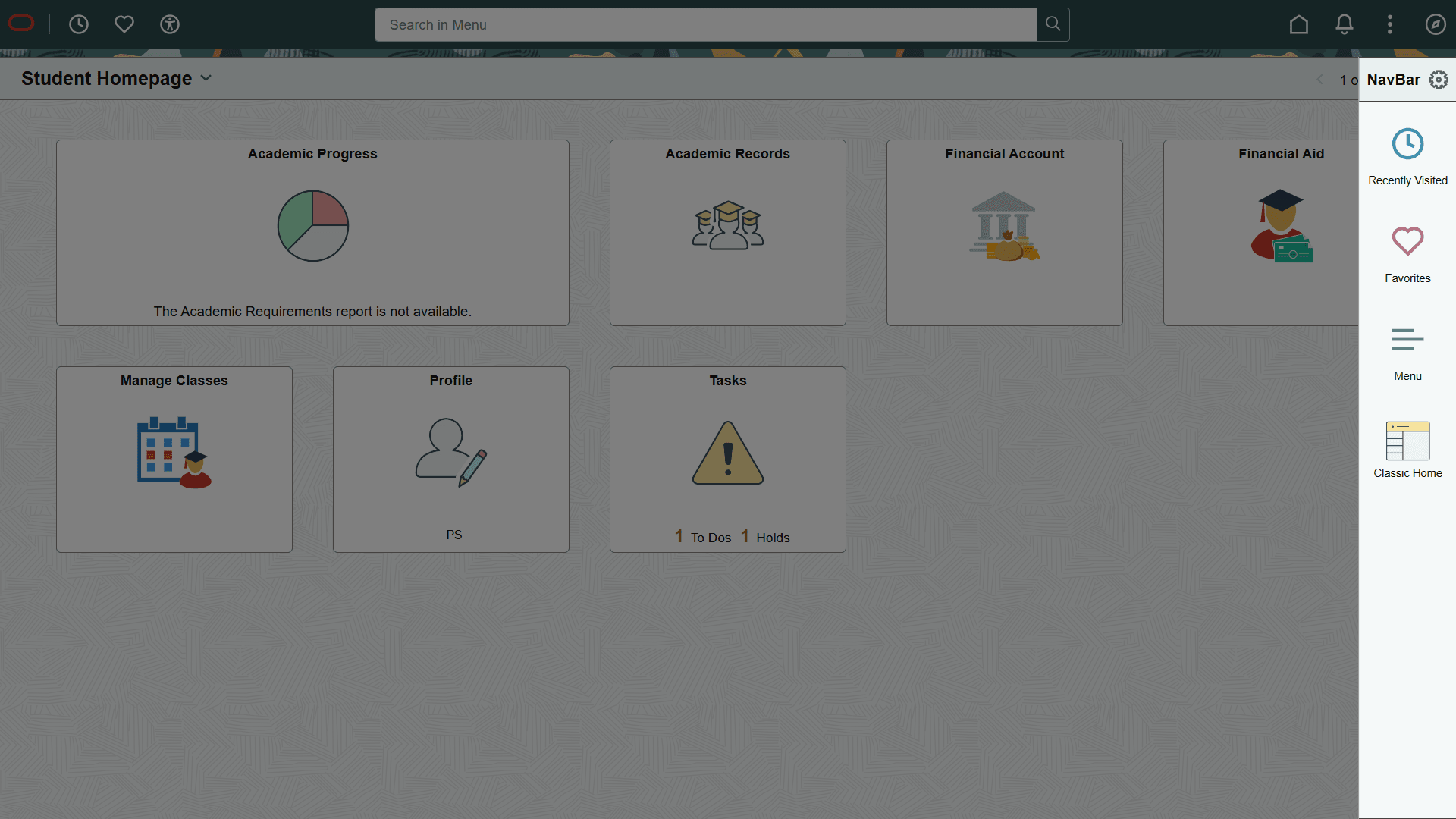 NavBar side page