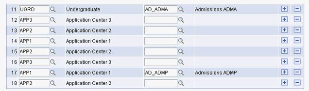 Application Setup page: Assigned Values tab (2 of 2) Application Setup page: Assigned Values tab (2 of 2)
