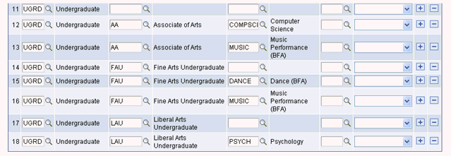 Application Setup page: Criteria tab (2 of 2) Application Setup page: Criteria tab (2 of 2)