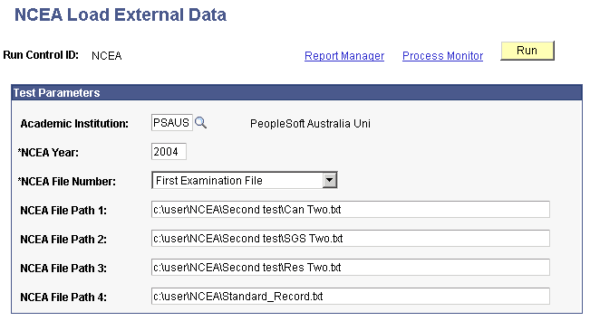 NCEA (National Certificate of Educational Achievement) Load External Data page NCEA (National Certificate of Educational Achievement) Load External Data page