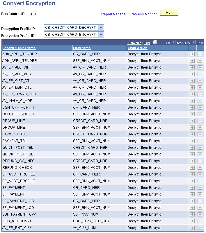 Convert Encryption page Convert Encryption page