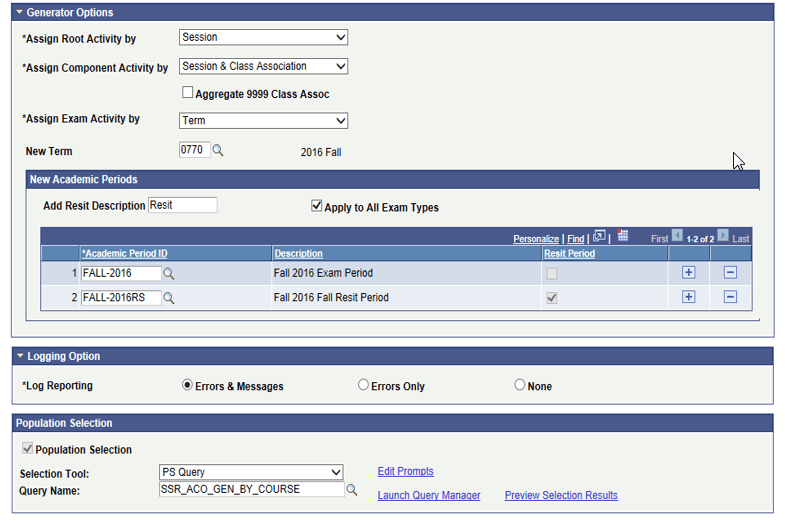 Batch Activity Generator - Activity Manager as source page (2 of 2) Batch Activity Generator - Activity Manager as source page (2 of 2)