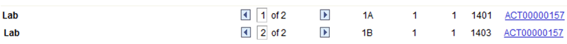 Example of Labs that share an Activity ID Example of Labs that share an Activity ID