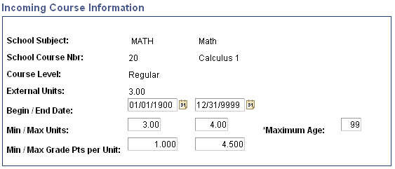 Example of multiple equivalencies for the same course (4 of 4) Example of multiple equivalencies for the same course (4 of 4)