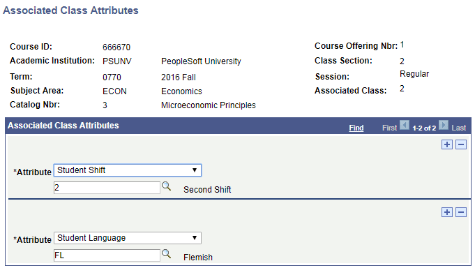 Linking common attributes to a class Linking common attributes to a class