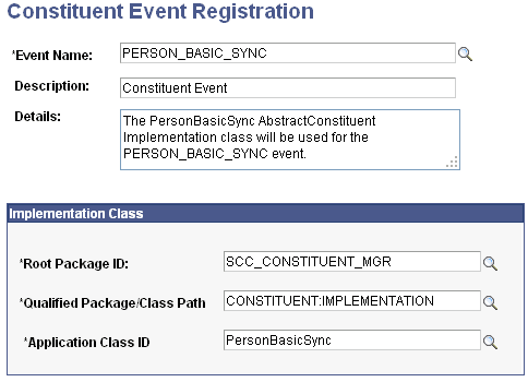 Constituent Event Registration page Constituent Event Registration page