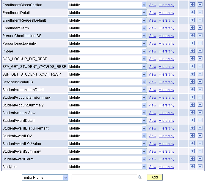 Entity Profile page (2 of 2)