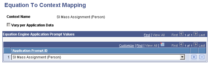 Equation To Context Mapping page