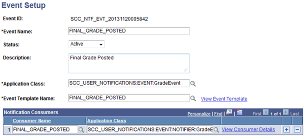 Event Setup Page Event Setup Page
