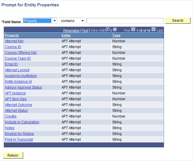 Example of Entity Properties for Academic Item Attempt Example of Entity Properties for Academic Item Attempt