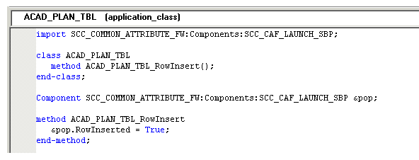 SCC_CAF_LAUNCH_SBP- application class code example (1 of 2)