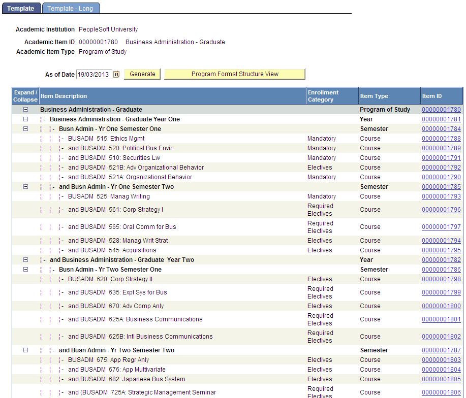 Template example page