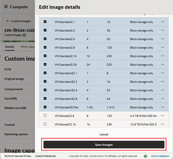 Edit Image Details dialog box