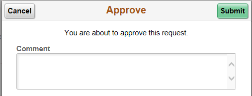 Approve and Submit page