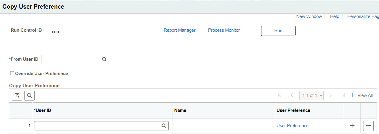 Copy User Preference