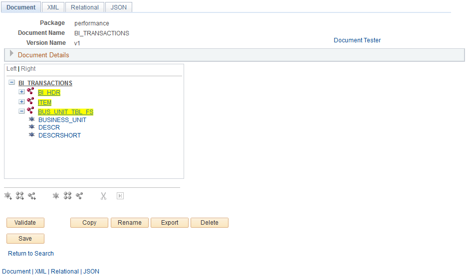 Document Builder - Document page