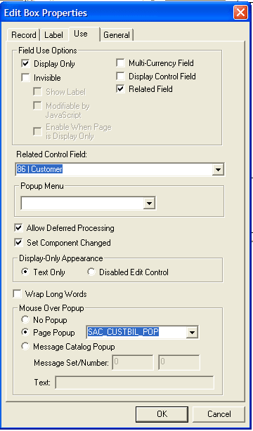 Edit Box Properties - Use page.