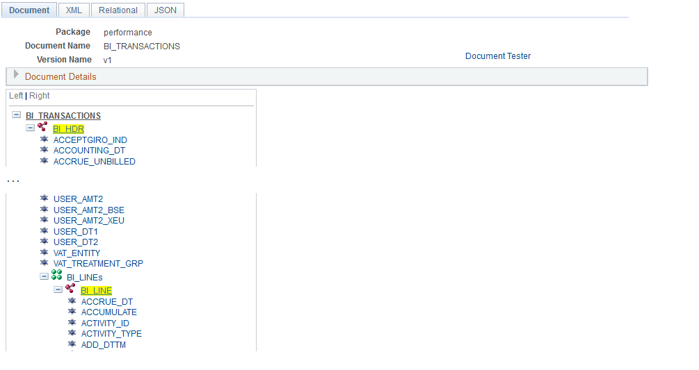 Example of Document Builder - Documents page