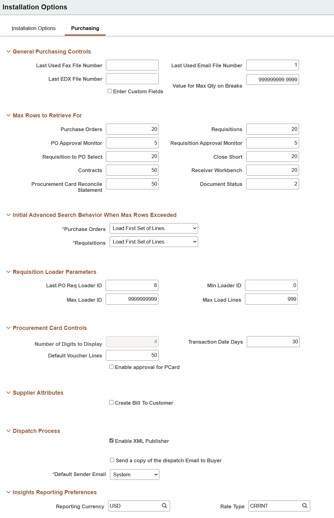 Installation Options - Purchasing