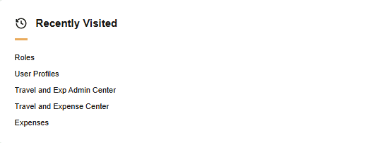 My Home - Recently Visited