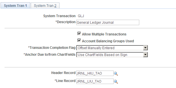 System Transaction Page 1
