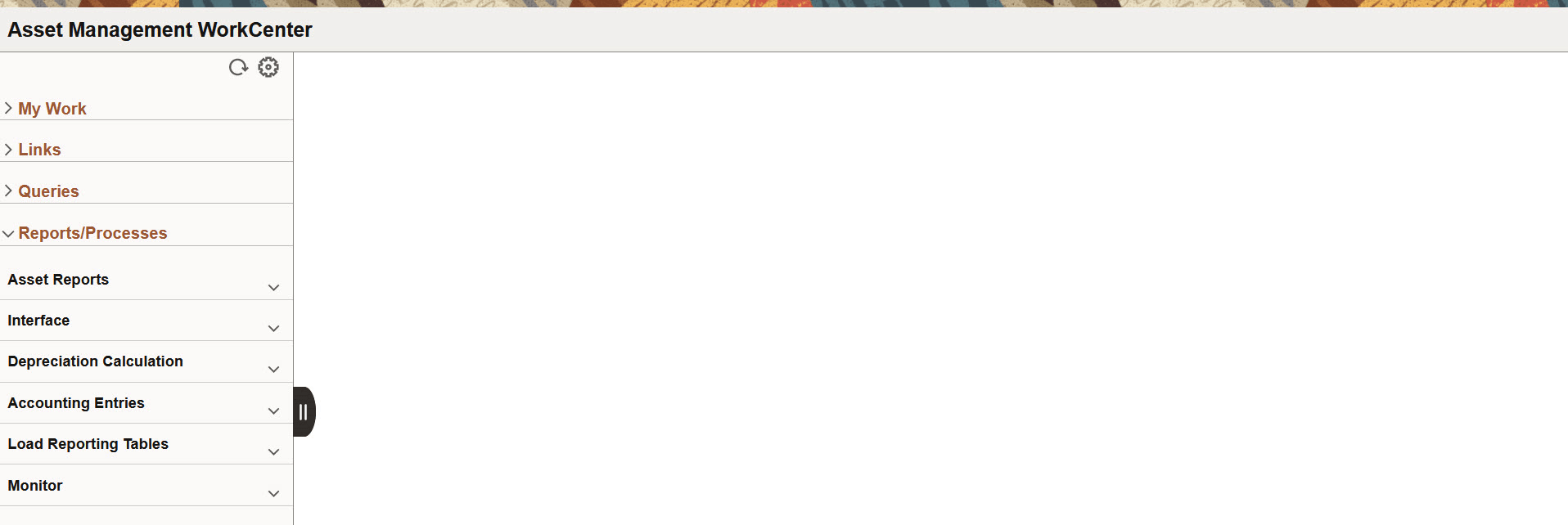 Asset Management WorkCenter - Reports and Processes