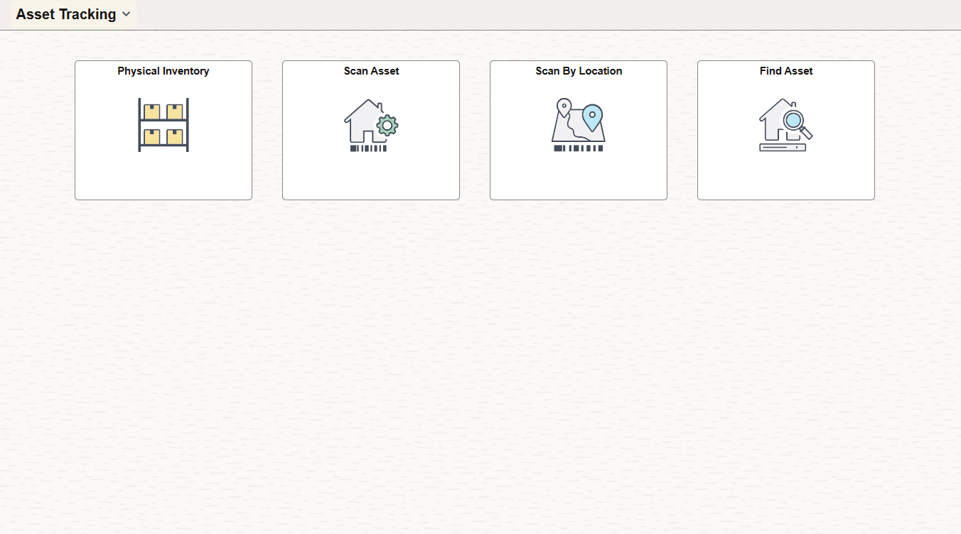 Asset Tracking Fluid Home page