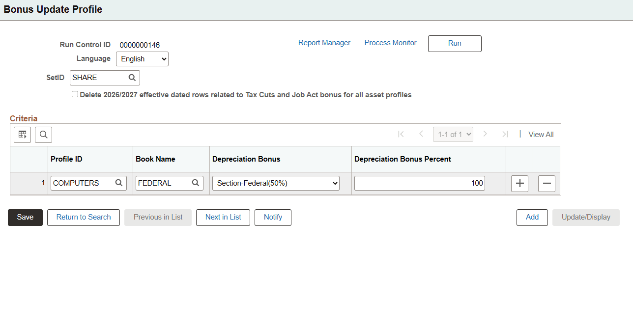 Bonus Update Profile