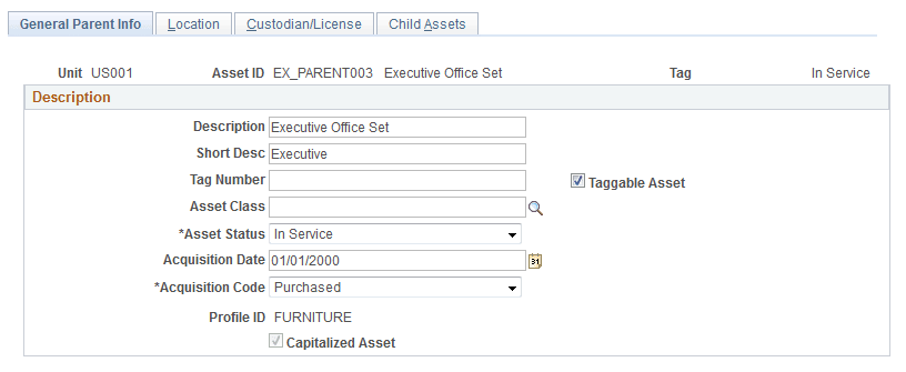 General Parent Info Page