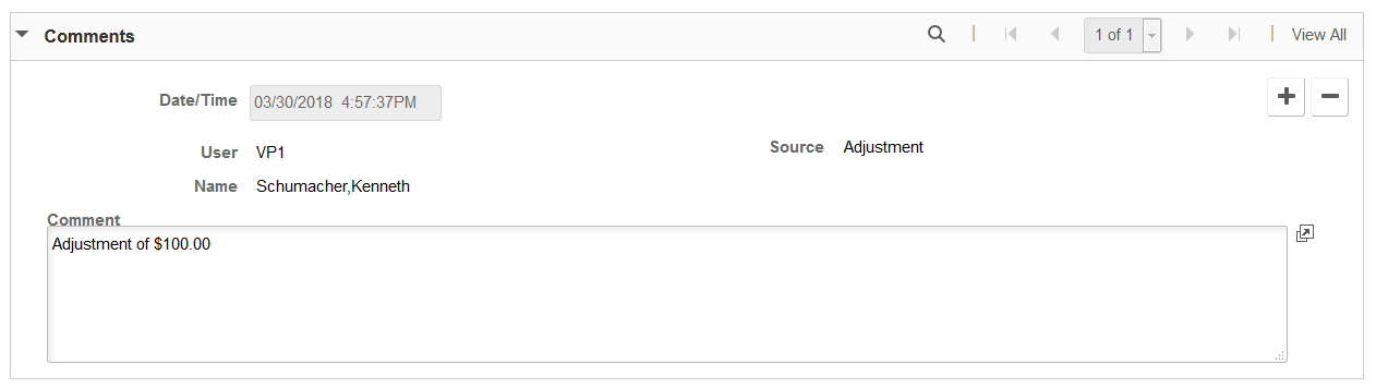 Location/Comments/Attributes page (2 of 3)