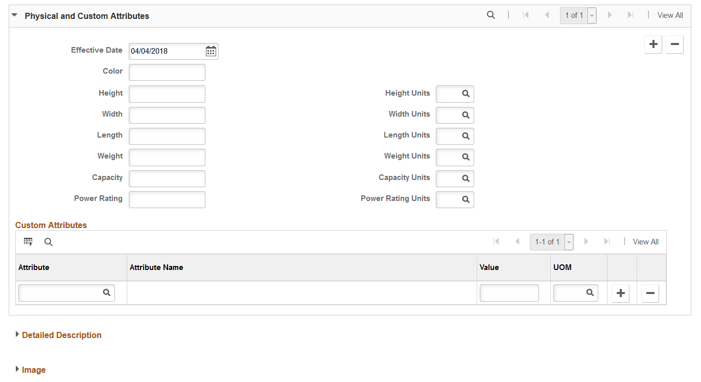 Location/Comments/Attributes page (3 of 3)