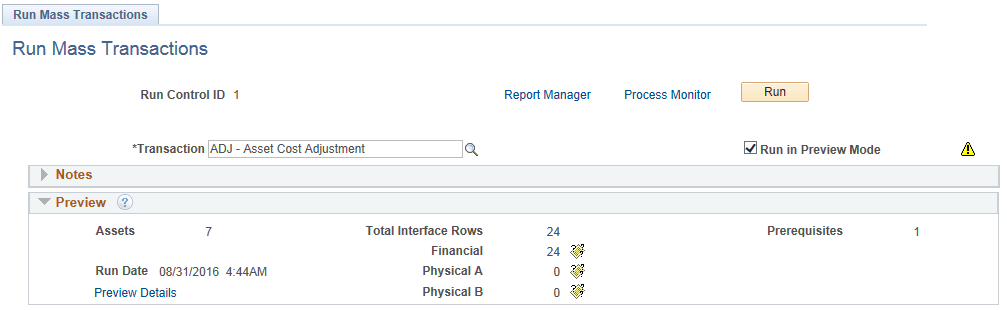 Preview section page
