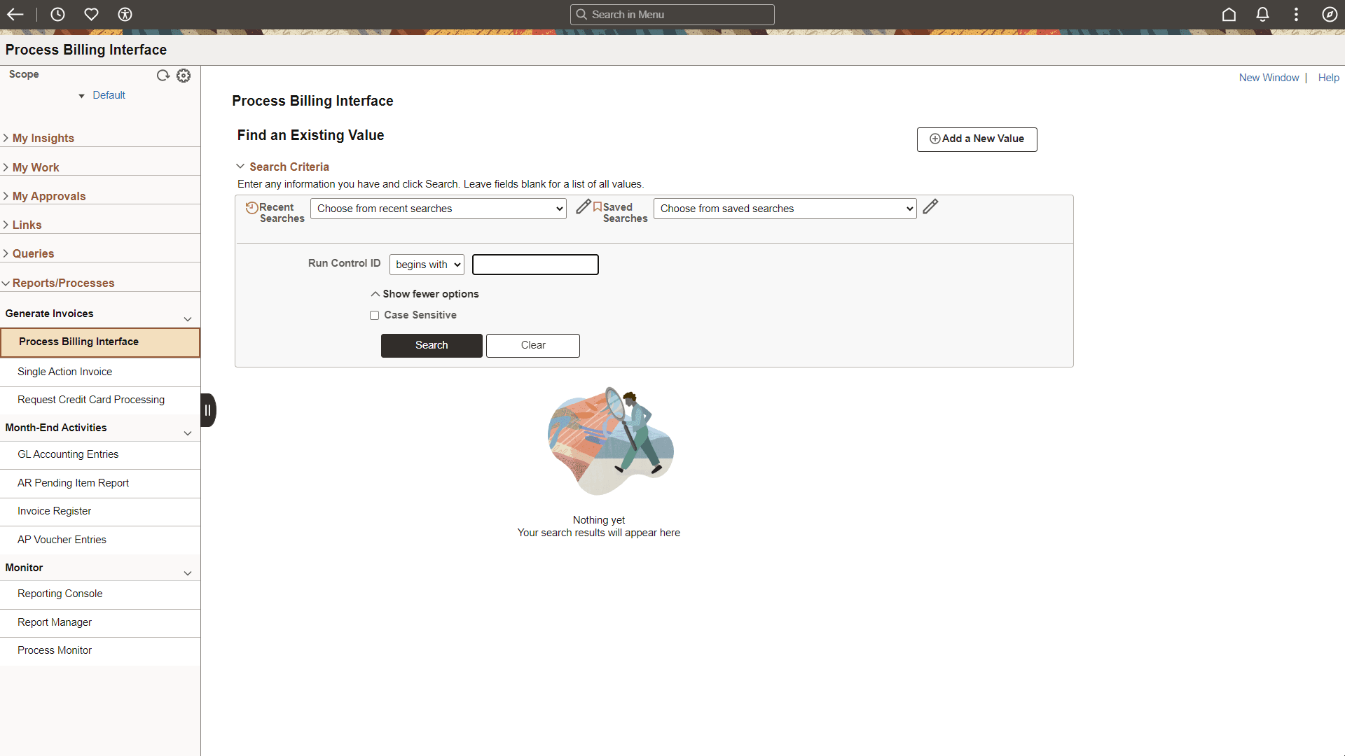 Billing WorkCenter - Reports/Processes