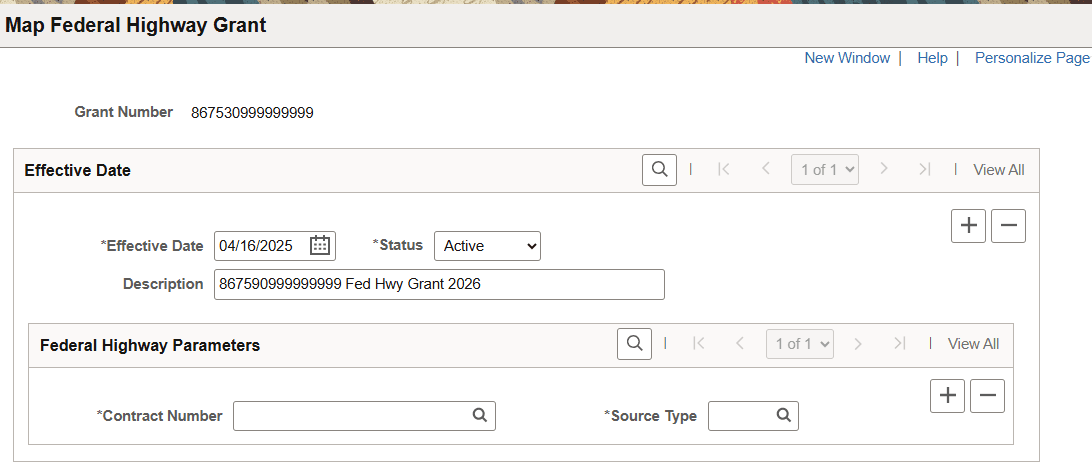 Map Federal Highway Grant Number