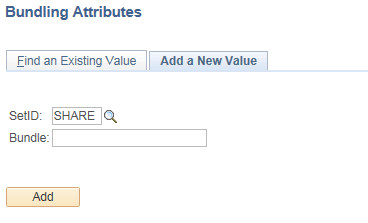 Bundling Attributes Add page