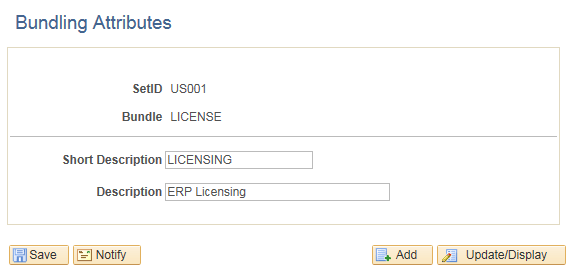 Bundling Attributes page