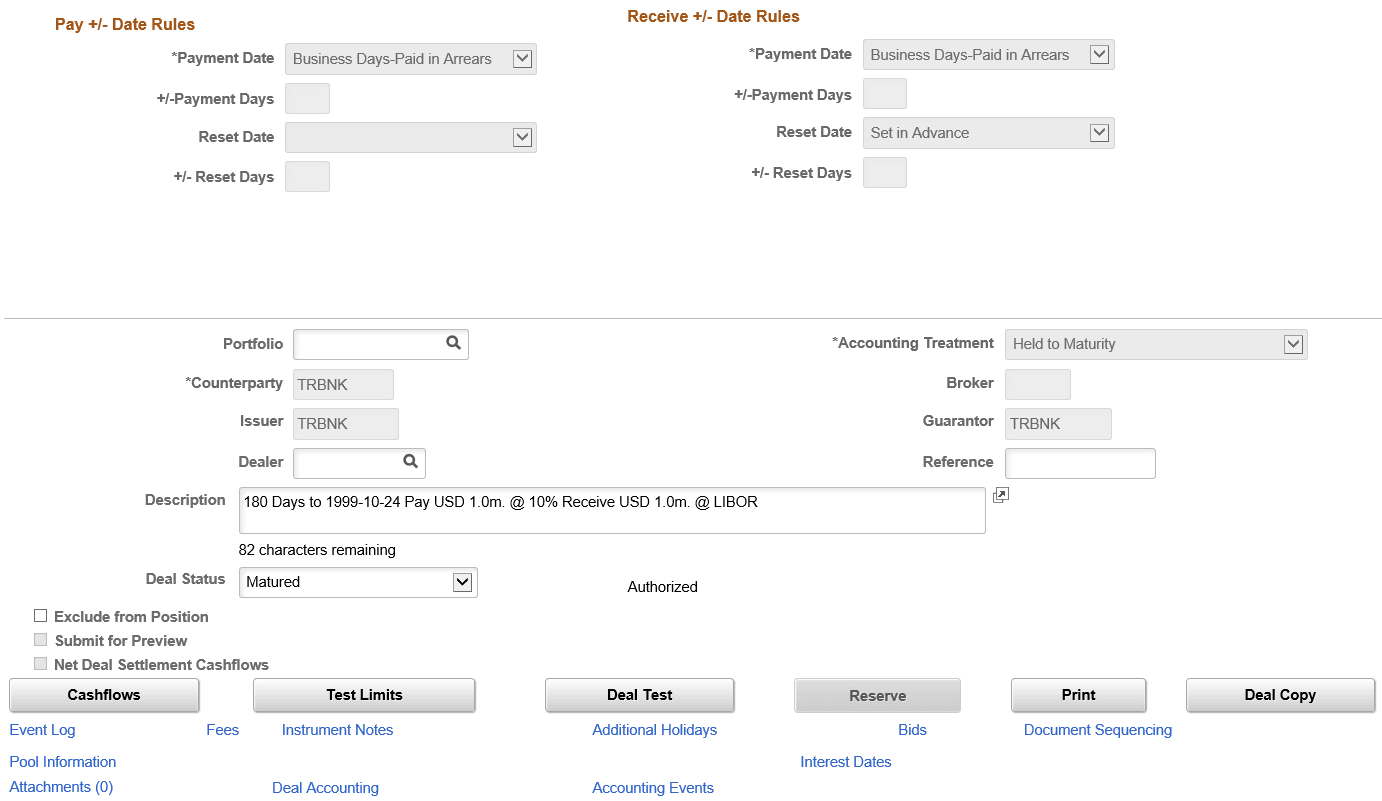 Deal Detail page for IR swap deals (3 of 3)