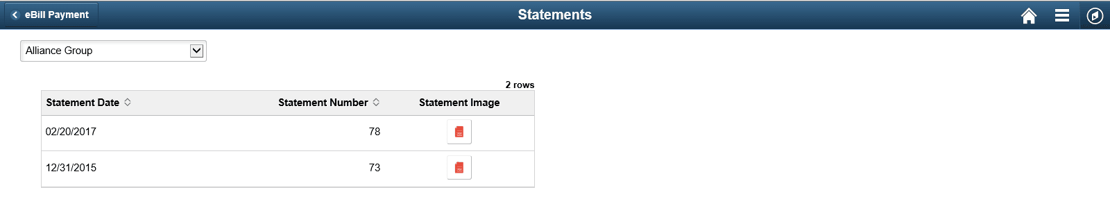Statements page (LFF only)