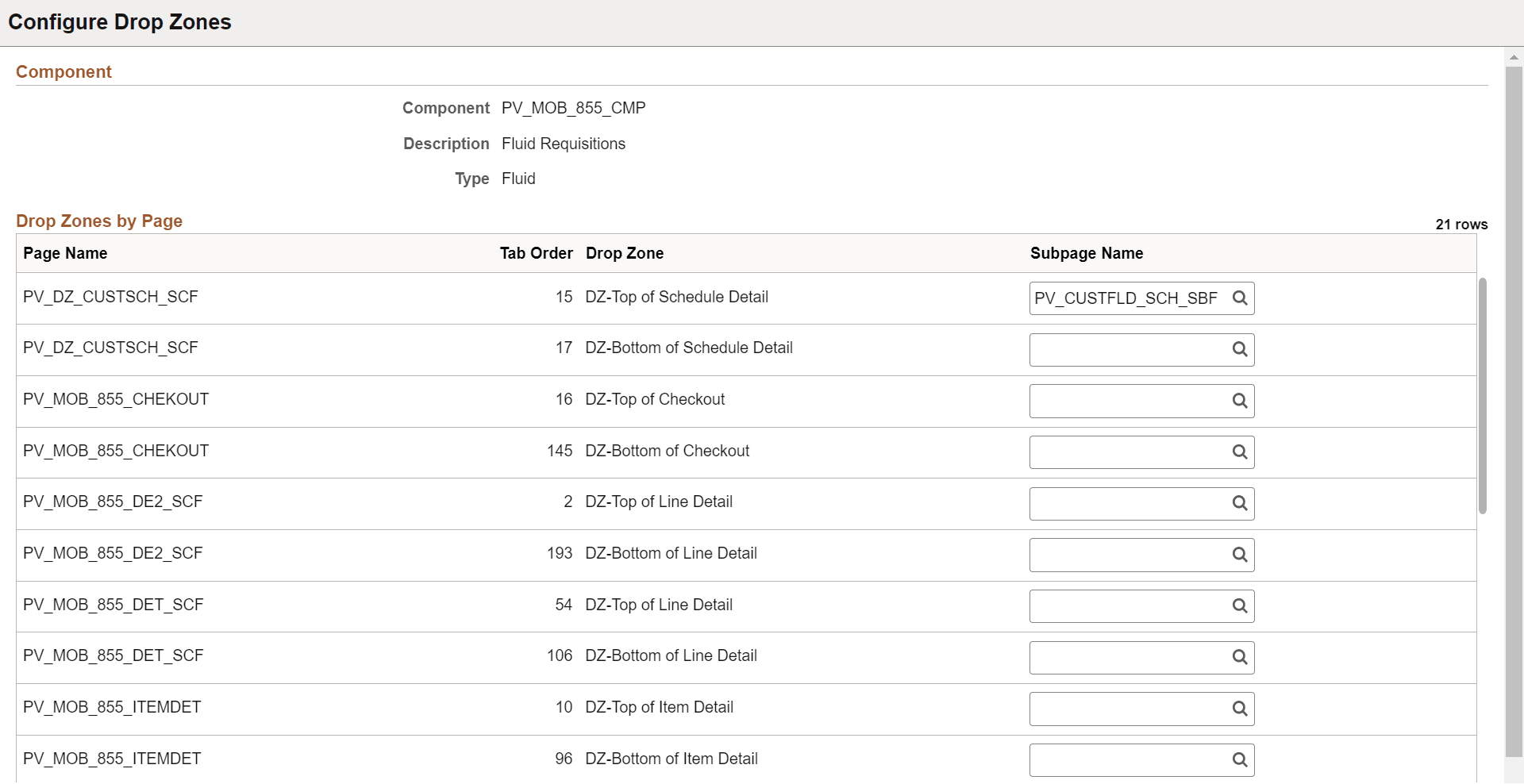 Configure Drop Zones (1 of 2)