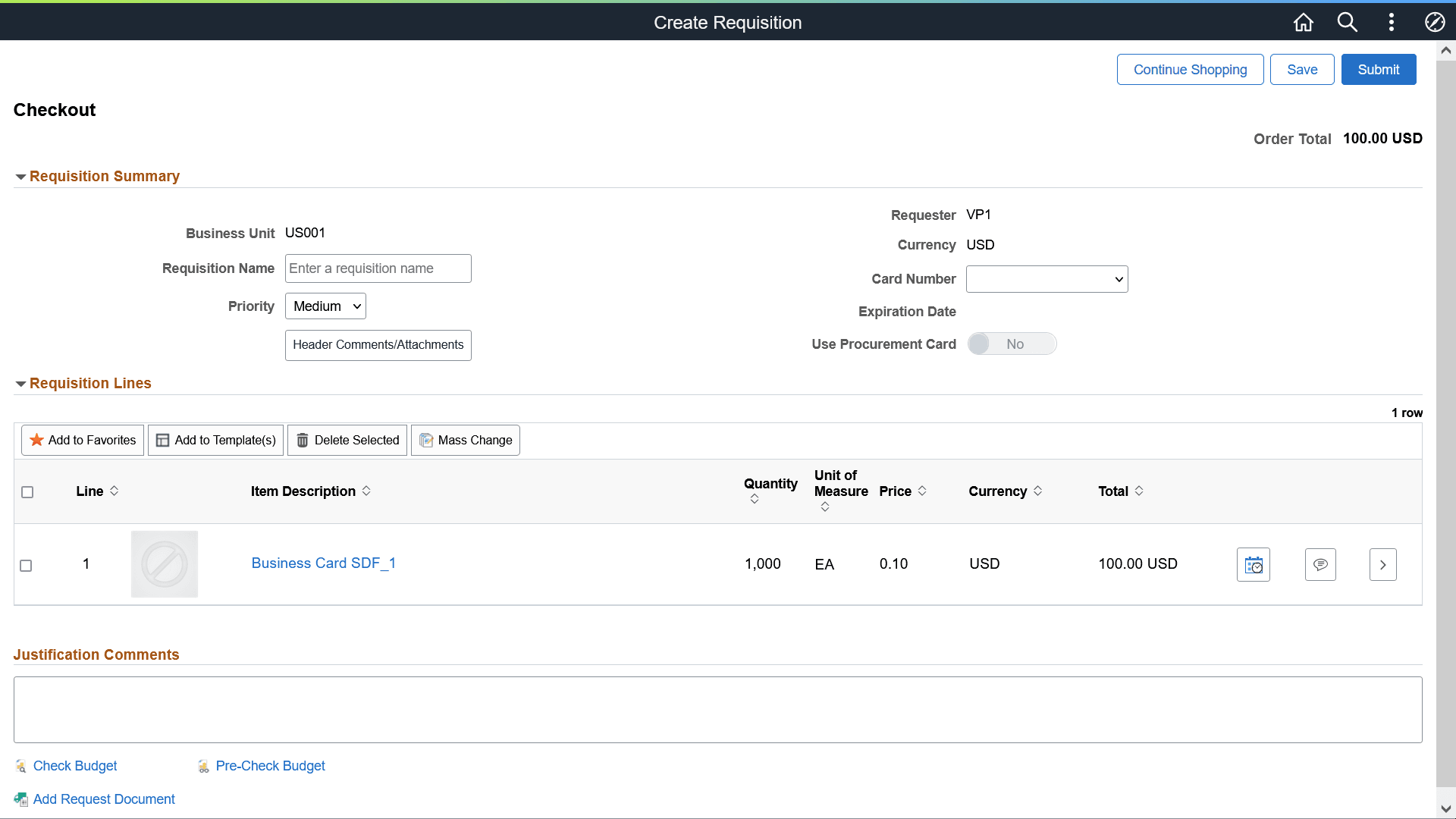 Express Forms-Checkout Page