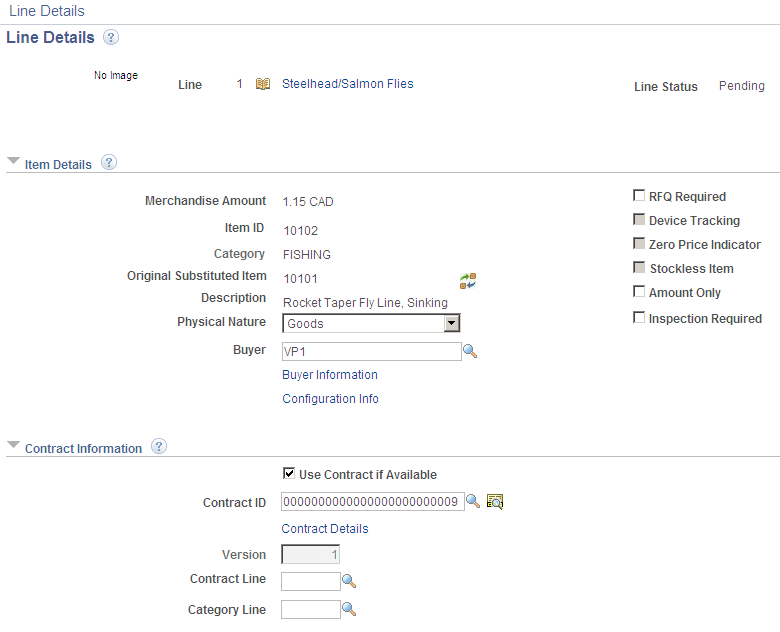 Line Details (Page 1 of 2)