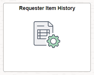 Requester Item History tile